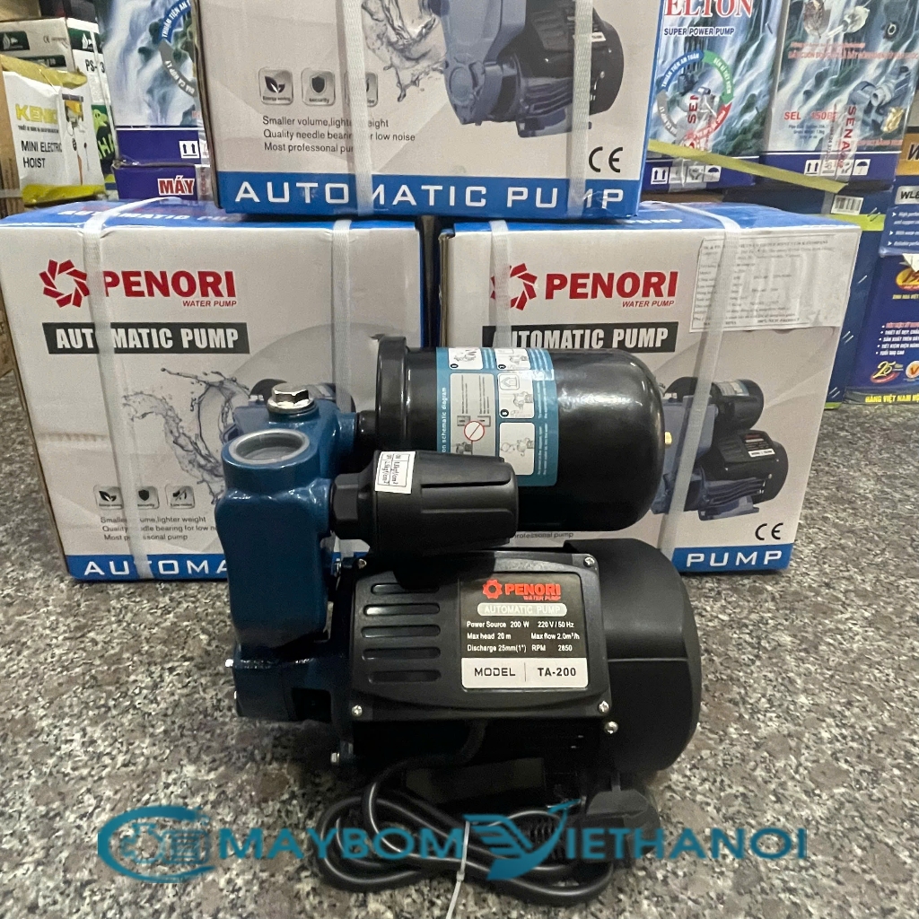 ⚡Bơm Tăng Áp Penori BTM-200A (200W) Tự Động Tăng Áp Lực Nước Gia Đình - Tự Động Ngắt Bảo Vệ Máy Khi 