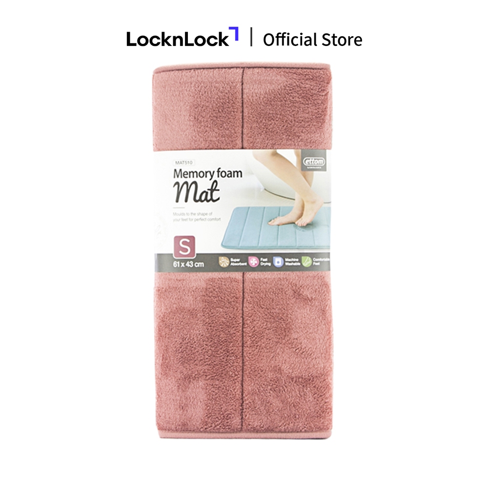 Thảm chùi chân Memory Foam, Lock&Lock, kiểu Stripe, cỡ S, 430*610*15mm-MAT510PIK