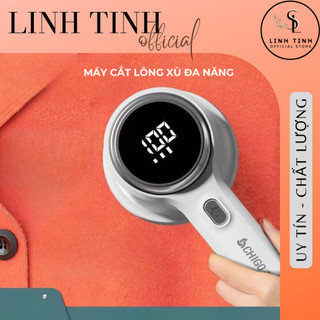 Máy cắt lông xù quần áo mini - Máy cắt lông không dây đa năng có màn hình bỏ xơ vải nhanh chóng làm sạch vải thừa áo