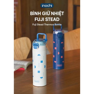 [KHẮC TÊN] Bình Giữ Nhiệt Inochi FUJI STEAD 500ML Thép Không Gỉ 316 4 Lớp Chính Hãng Cao Cấp