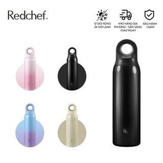  Redchef Bình Nước 650ml Thép Không Gỉ Giữ Nhiệt  Mở Bằng Một Tay Giữ Lạnh 24h Nóng 12h Chống Tràn Không BPA 