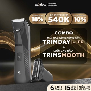 Combo Máy Cạo Lông vùng kín Spotless TRIMDAY LITE & Lưỡi Cạo Râu TRIMSMOOTH SPOTLESS - BH 6 tháng 1 đổi 1 