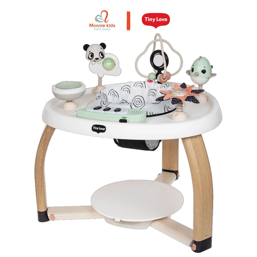 Ghế đa năng Tiny Love Stationary Activity Center an toàn cho bé 6M+ tập đi đứng nhún - Monnie Kids