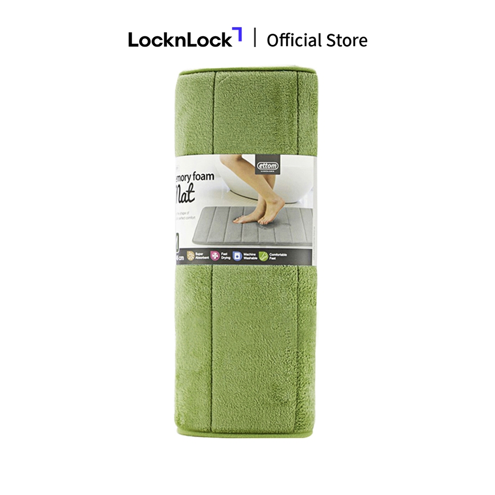 Thảm chùi chân Memory Foam, Lock&Lock, kiểu Stripe, cỡ M, 460*700*15mm-MAT511GRN