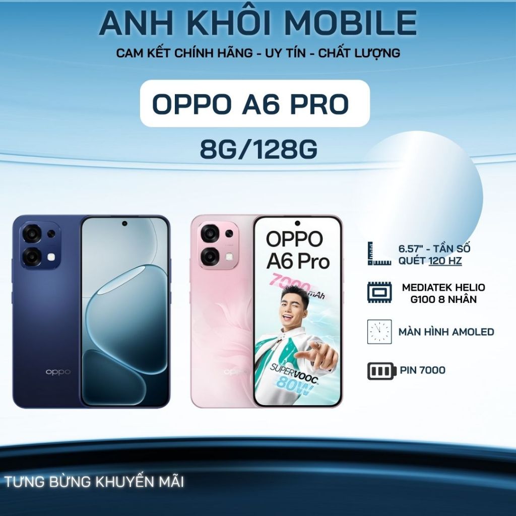 Điện thoại di động Oppo A6 Pro 8G/128G - Hàng chính hãng - Nguyên Seal