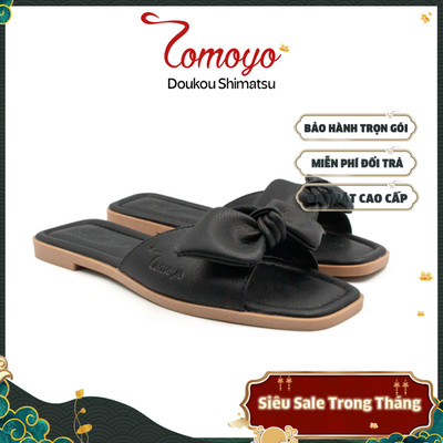 SIÊU SALE 8.8-Dép Quai Thắt Nơ Da Micro Tomoyo TMW31901
