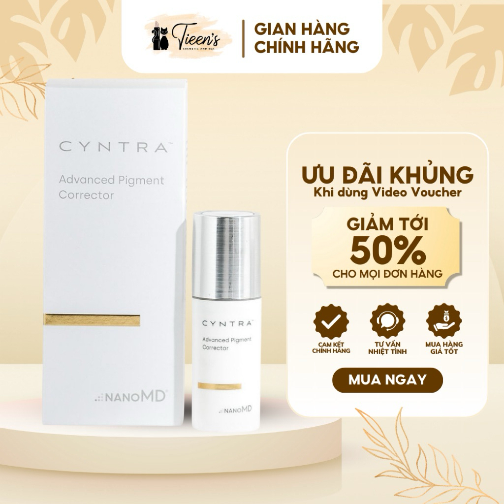 Kem Dưỡng Sáng Đều Màu Da NanoMD Cyntra 8% Cysteamine & 3% Tranexamic Acid 20ML
