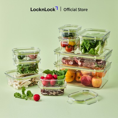 Hộp bảo quản LocknLock All Tritan thân trong suốt, có gioăng silicone, nhiều dung tích