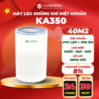   UVG  Máy Lọc Không Khí Diệt Khuẩn UVGREEN KA350 UVC 40m2 Lọc Bụi Mịn Công Nghệ UVC Led Và Ion Âm 