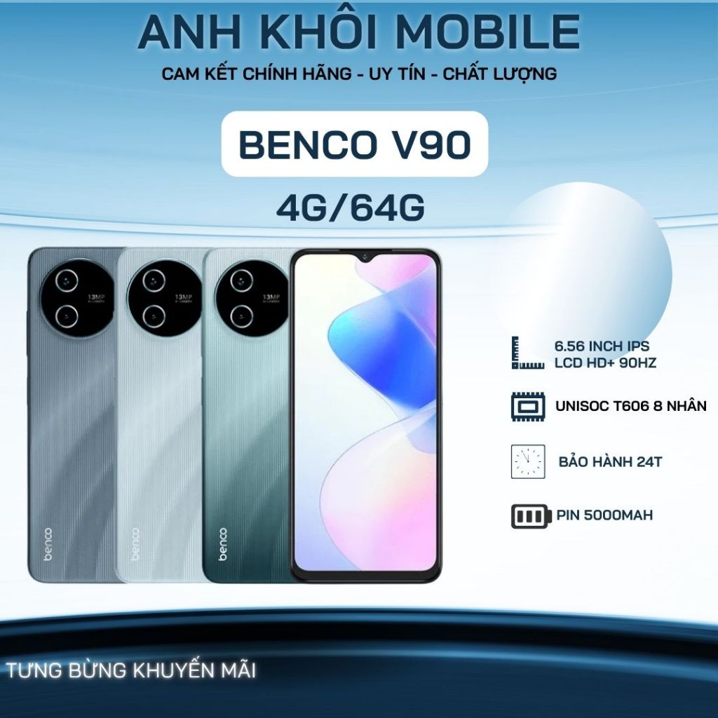 Điện thoại Benco V90 giá rẻ - Bảo hành 24 tháng