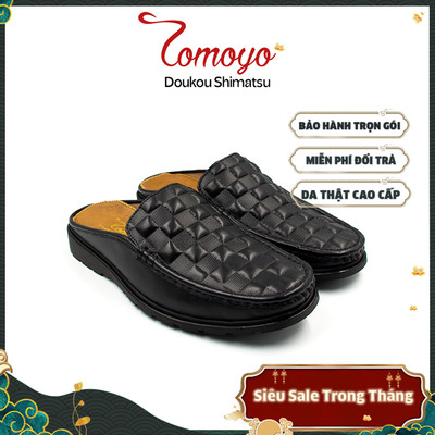 SIÊU SALE 8.8-Giày Sục (Mule Shoes) Nam Da Thật Kiểu Dáng Thanh Lịch Tomoyo TMN24301