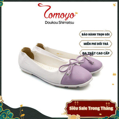 SIÊU SALE 8.8-Giày Búp Bê Phối Nơ Da Micro Siêu Nhẹ TMW32305