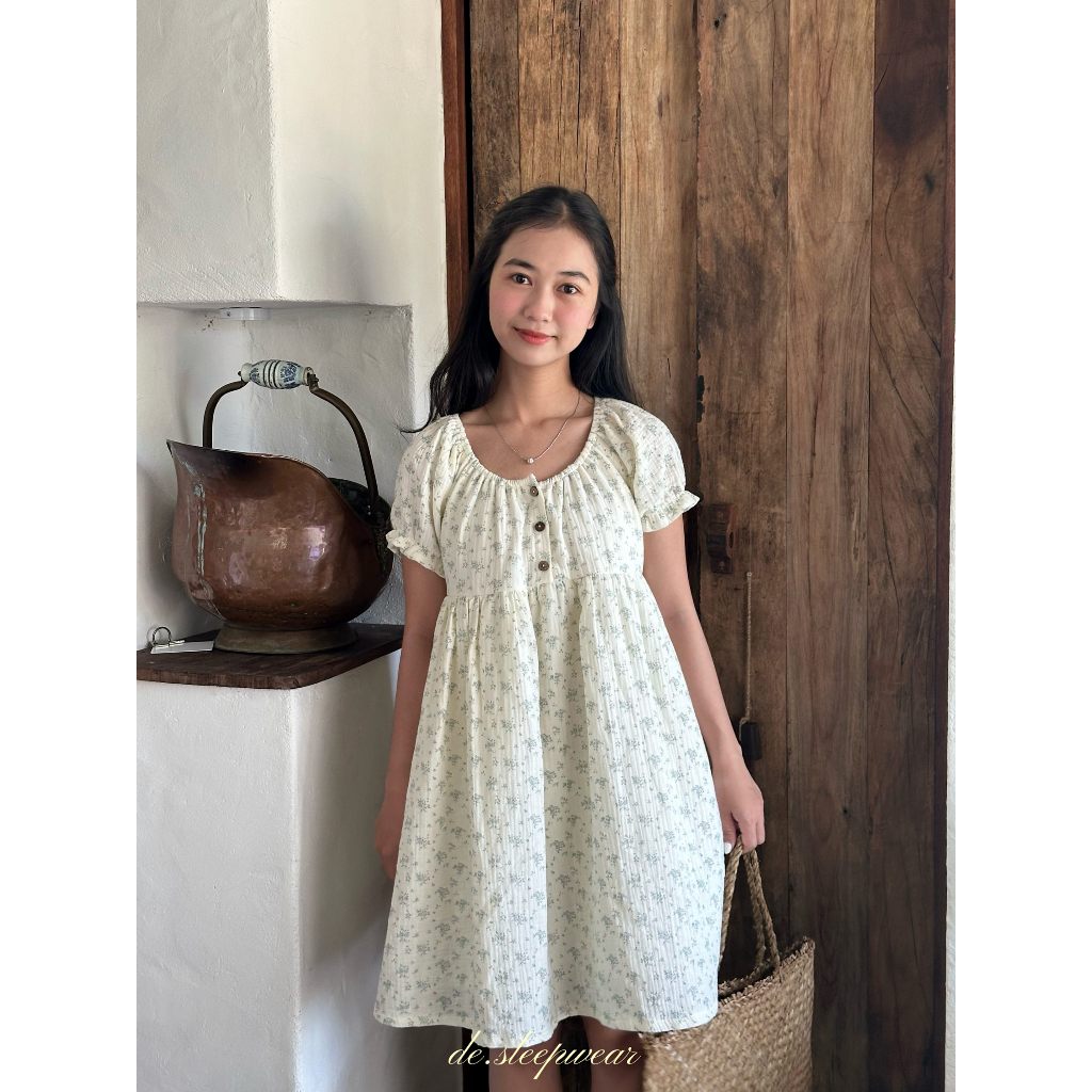 De Sleepwer - Molly Dress đầm babydoll đáng yêu chất vải Muslin hoạ tiết hoa nhí 💙