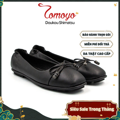 SIÊU SALE 8.8-Giày Búp Bê Phối Nơ Da Micro Siêu Nhẹ TMW32301
