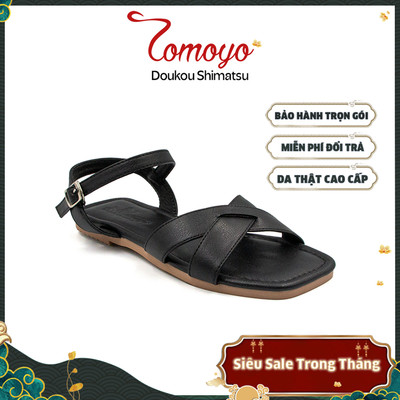 SIÊU SALE 8.8-Sandal Nữ Tomoyo Quai Chéo Da Microfiber TMW32701