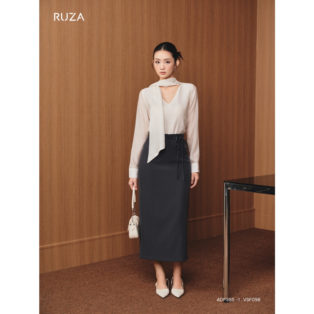 Chân váy suông nữ RUZA kiểu dáng công sở thời trang thanh lịch VSF097 VSF098