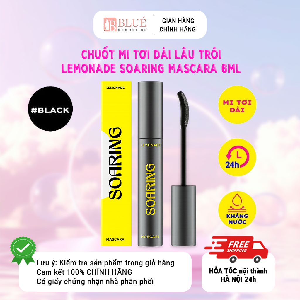 Chuốt mi tơi dài lâu trôi Lemonade Soaring Mascara 6ml