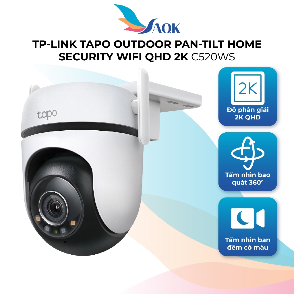 Camera ngoài trời TP-Link Tapo Outdoor Pan/Tilt Home Security Wifi QHD 2K C520WS - Hàng chính hãng