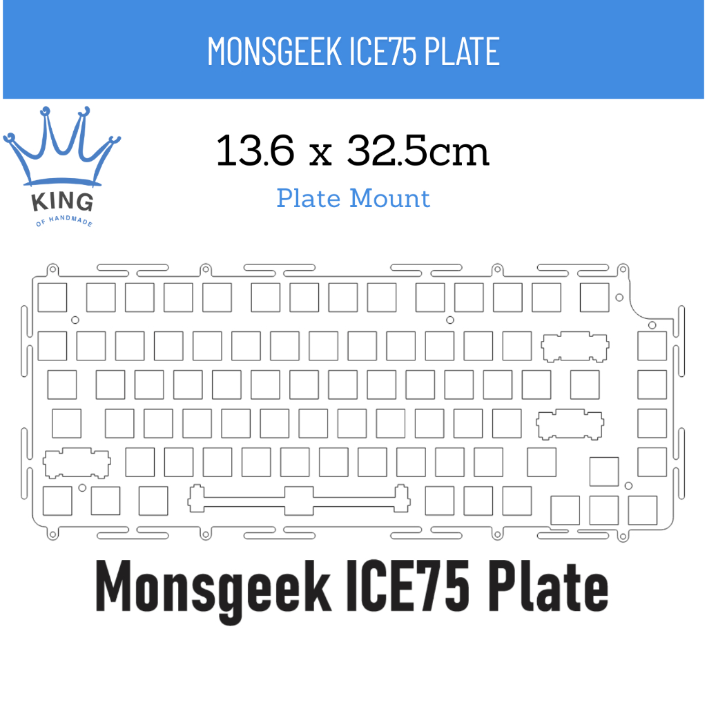 [Monsgeek Plate] - Plate họ Monsgeek bằng mica trong 1.5mm.
