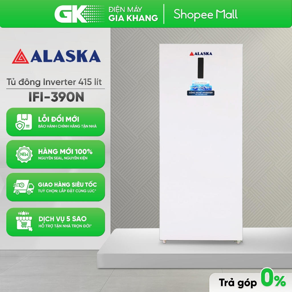 IFI-390N 415 lít | IFI-290N 310 lít - Tủ đông Alaska Inverter [Freeship HCM]