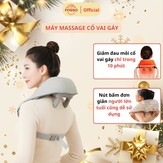 Máy Massage Cổ Vai Gáy 6D Có Đèn Hồng Ngoại, Giảm Đau Nhức, Thư Giãn Tại Nhà