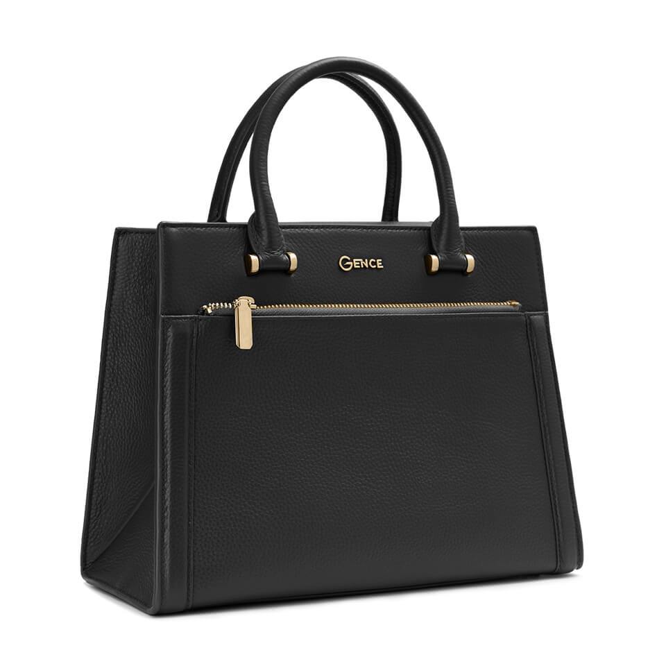 Túi xách nữ Gence da bò Mill cao cấp TX15 Black