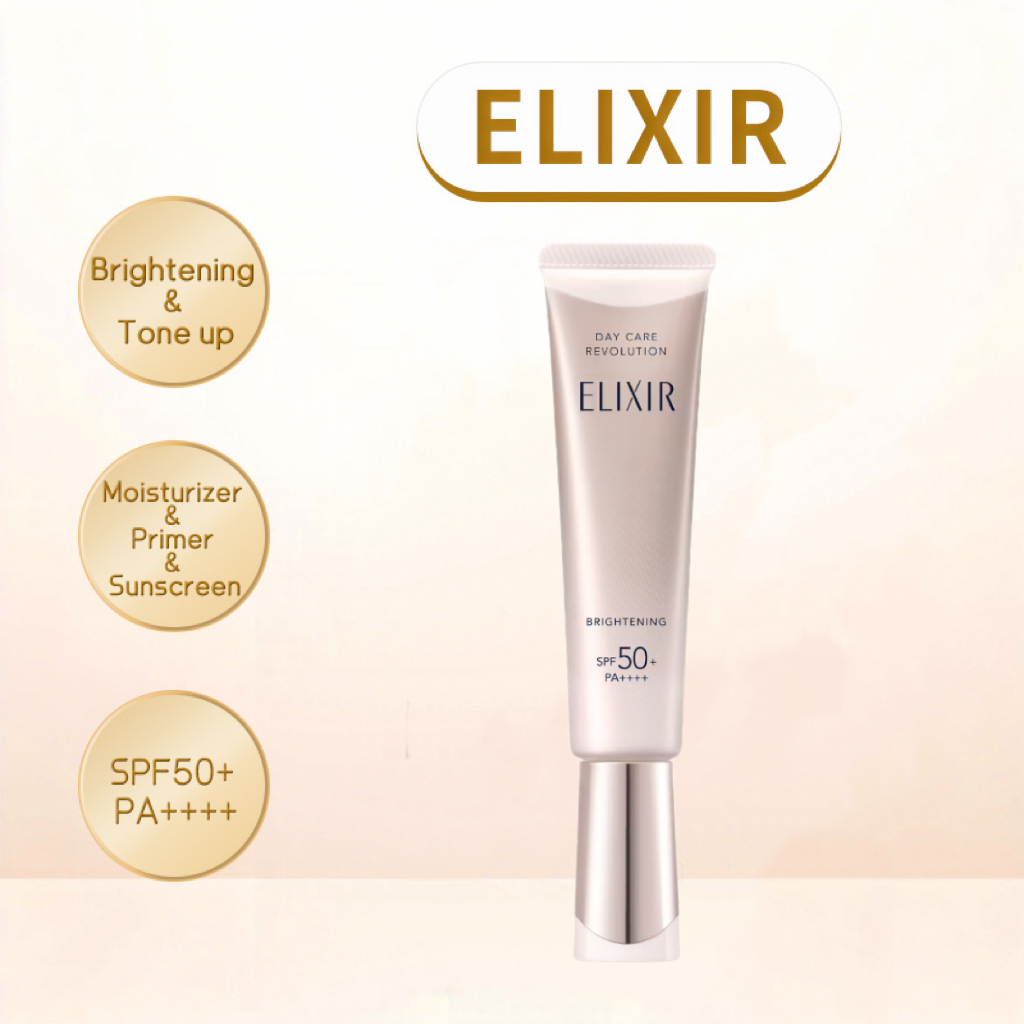 ELIXIR Kem Dưỡng Ngày Brightening Day Care Revolution + ba SPF50+ PA++++ 35ml
