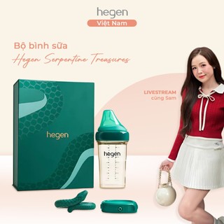  Bộ Bình sữa Hegen Serpentine Treasure 240ml 3 in 1-gặm nướu giảm đau cho bé khi mọc răng 