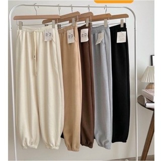 Quần Jogger len nhung gân bassic