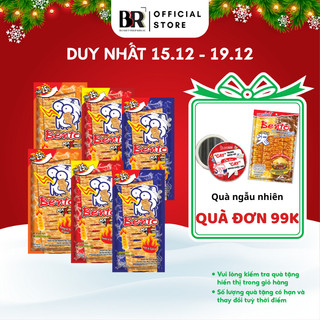  Combo 6 Gói Snack Mực Bento Hải Sản 22g - Ăn Vặt Thái Lan Chính Hãng 