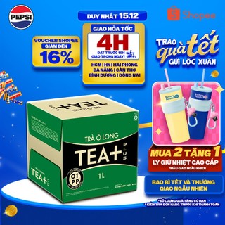   SALE 15.12  Thùng 12 Chai Trà Ô long Tea+  1000ml chai  
