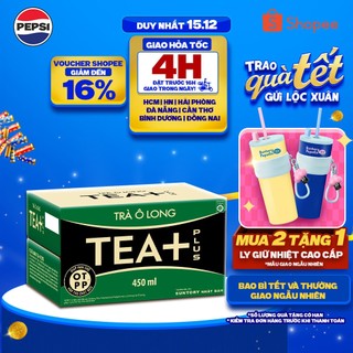   SALE 15.12  Thùng 24 Chai Trà Ô long Tea+  450ml  chai  