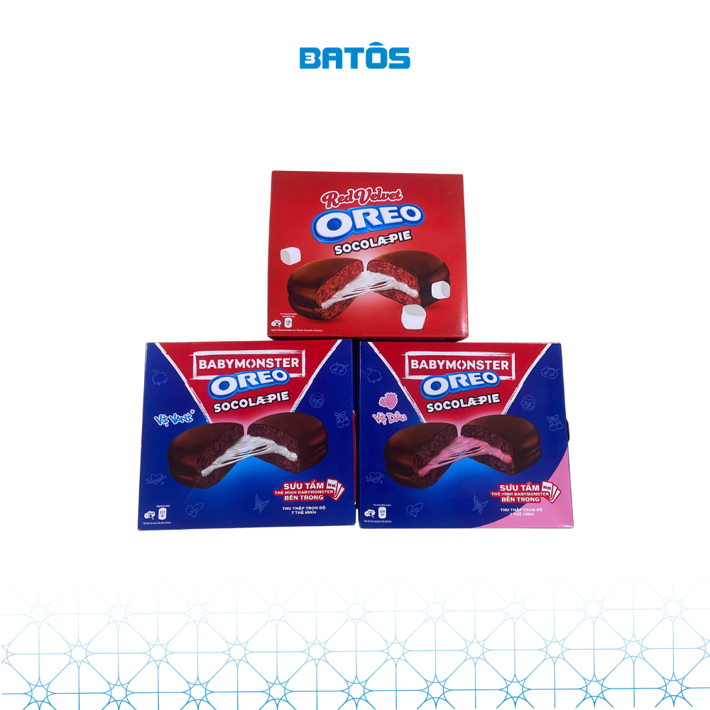 Bánh Oreo Socola Pie vị Socola / Vị Dâu / Phiên Bản Red Velvet 336gr