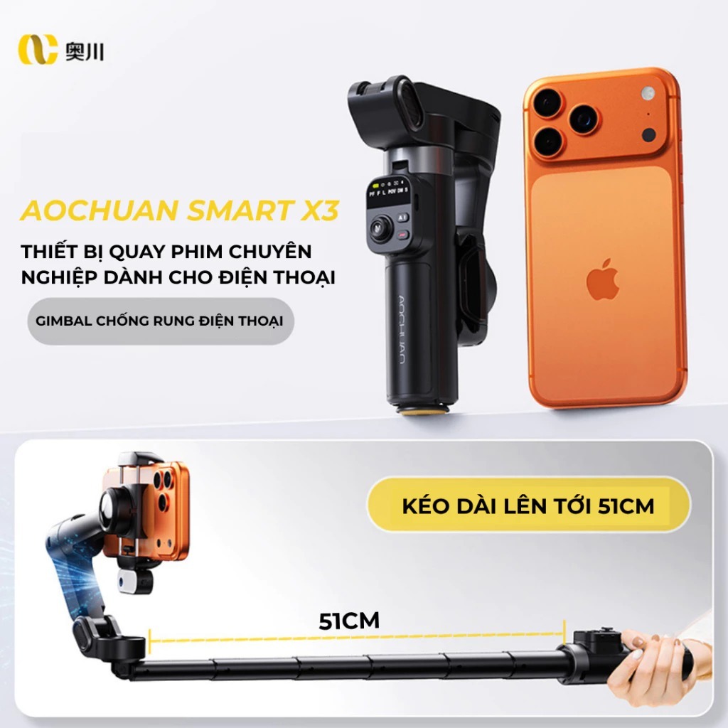 Gimbal điện thoại smart X3, Gậy gymbal chống rung 360 độ bản nâng cấp mới nhất 10.0 Tracking 2026 | BigBuy360 - bigbuy360.vn