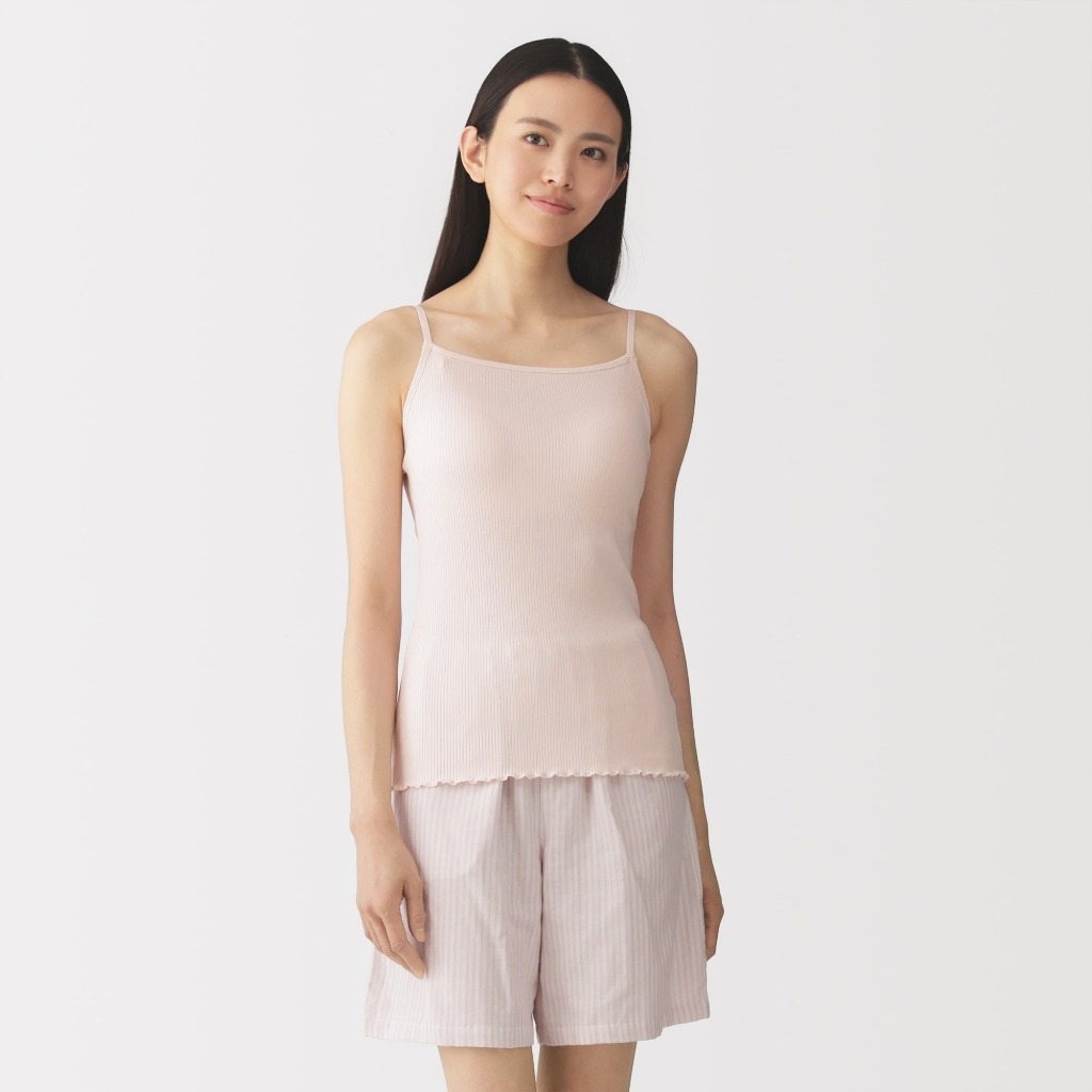 MUJI Áo Hai Dây Vải Lyocell Gân