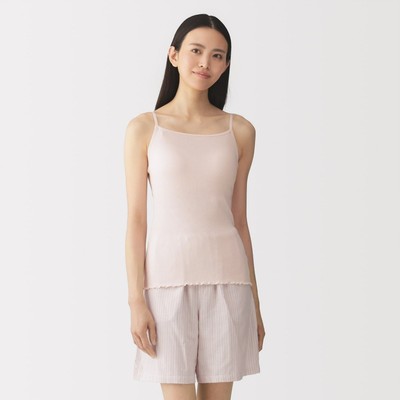 MUJI Áo Hai Dây Vải Lyocell Gân