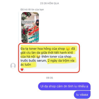 Toner hoa hồng tươi dưỡng da