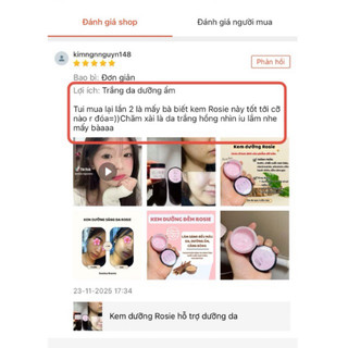 Kem dưỡng Rosie hỗ trợ dưỡng da