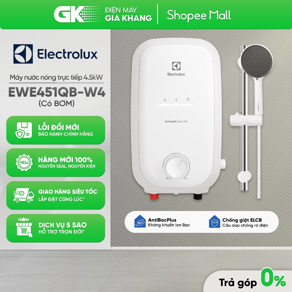 EWE451QX-W4 | EWE451QB-W4 | EWE451RB-G6 | EWE451SB-G6 | EWE451PX-DWX6 - Máy Nước Nóng Trực Tiếp [Toà