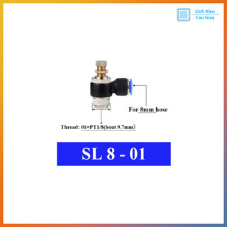 Van tiết lưu khí nén ống phi 8 (SL8)