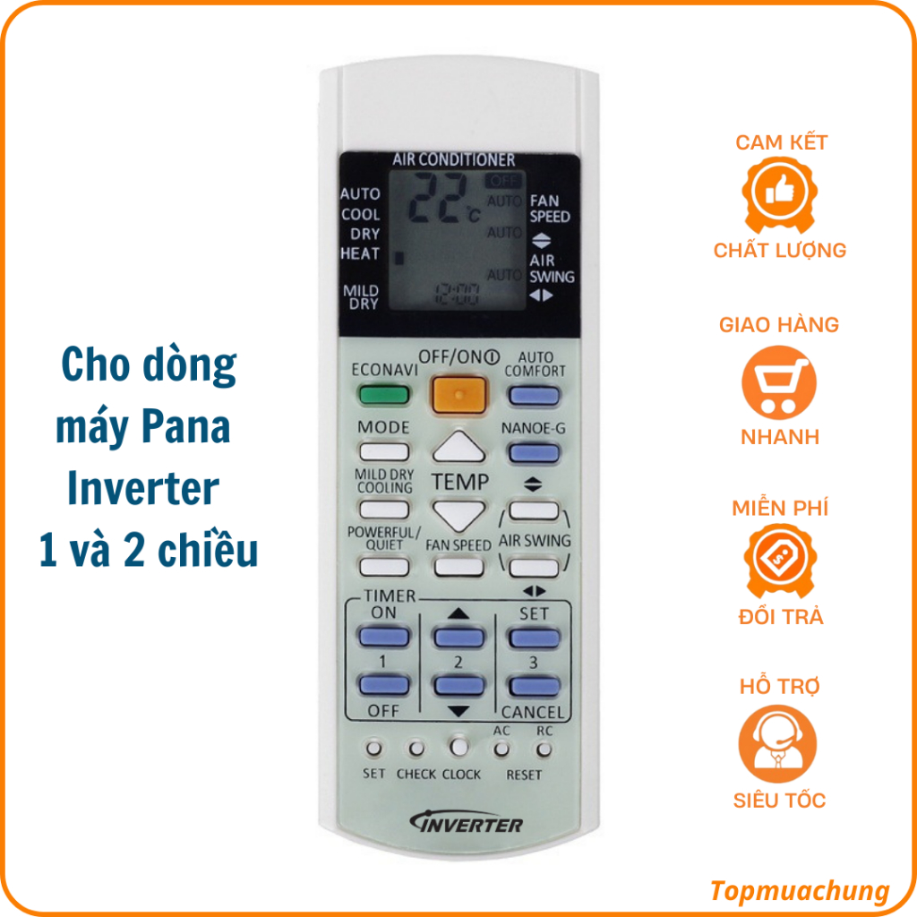 Điều khiển dành cho điều hoà Panasonic - Remote dành cho máy lạnh Panasonic (Nhiều loại)