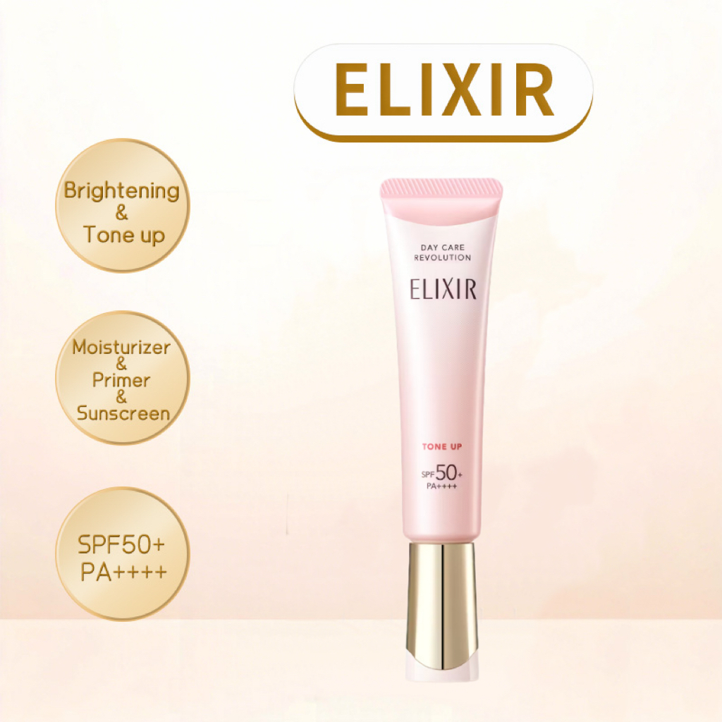 ELIXIR Kem Dưỡng Ngày Day Care Revolution Tone Up + ba SPF50+ PA++++ 35ml