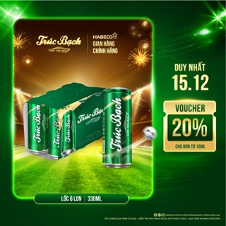  Bia Trúc Bạch - Nồng độ cồn 5,1% - Lốc 6 lon 330ml lon 