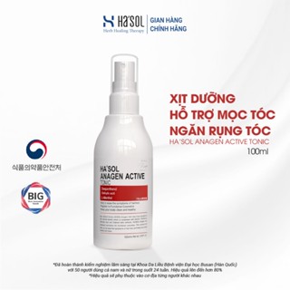 Xịt HASOL Dưỡng Tóc, Chăm Sóc, Hỗ Trợ Tóc Chắc Khỏe Dành Cho Tóc Rụng Mỏng Yếu Ha'sol Anagen Scalp Active Tonic 100ml
