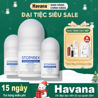 Lăn khử mùi & Ngăn tiết mồ hôi Chuyên sâu STOPIREX DETRANSPIRANT INTENSIF - Khử mùi cơ thể cho Nam,Nữ (30ml)