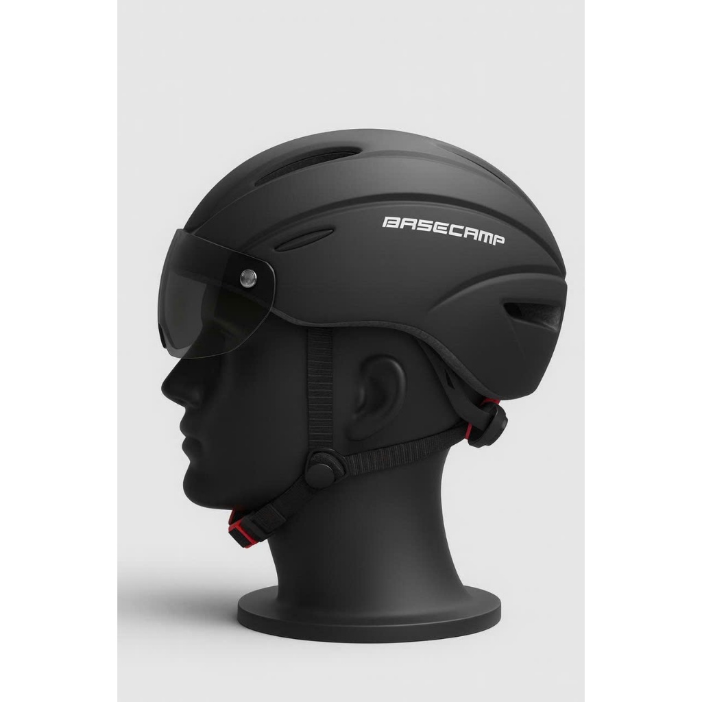 Mũ bảo hiểm thể thao xe đạp Basecamp có kính