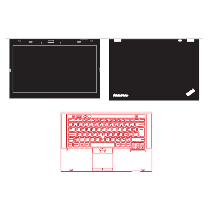 Decal skin Lenovo ThinkPad T430 cắt sẵn mặt ABC
