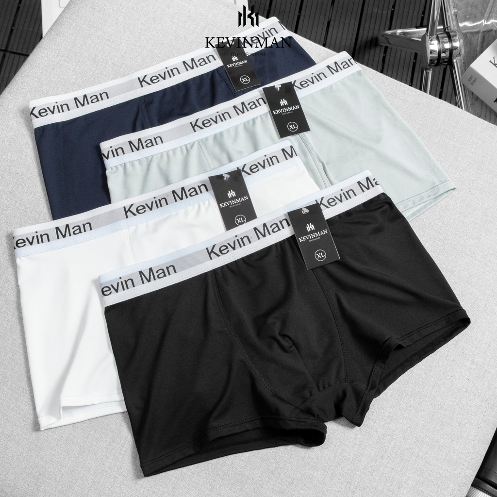 [ Combo 4 ] Quần lót nam cao cấp , quần boxer nam chất thun lạnh kháng khuẩn co giãn 4 chiều thấm hút mồ hôi