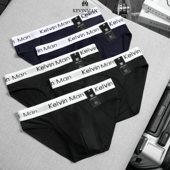 Quần lót nam Kelvin Man , quần sịp tam giác cao cấp chất thun lạnh kháng khuẩn - Mẫu Kelvin Man 2.0