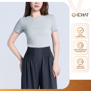 Áo Thun 𝐂𝐂𝐇𝐀𝐓 Dáng Ôm Basic Chất Liệu Thun Cao Cấp 14TNC2002OT